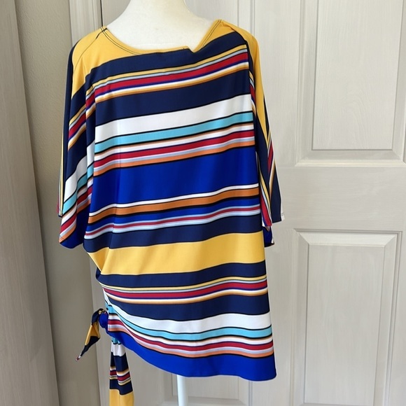 Melissa Page Rainbow Tie Bottom Top Sz 1X - Picture 5 of 10